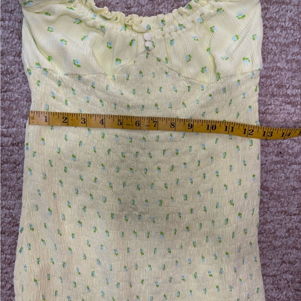Faithfull the Brand Yellow Long Sleeve Sundress. D49 - Picture 14 of 15
